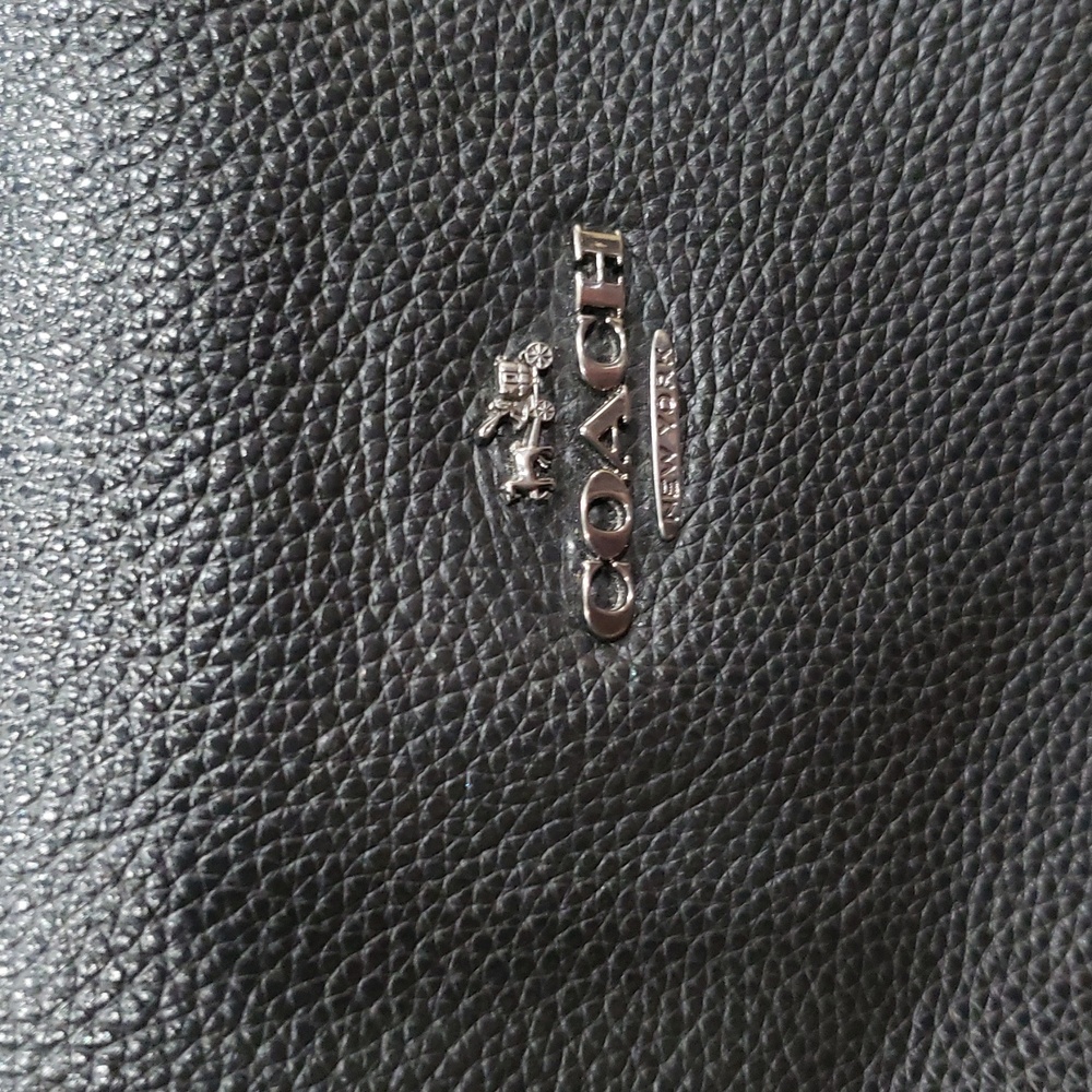 Coach Black Snake Skin Style Bag - Picture 2 of 12